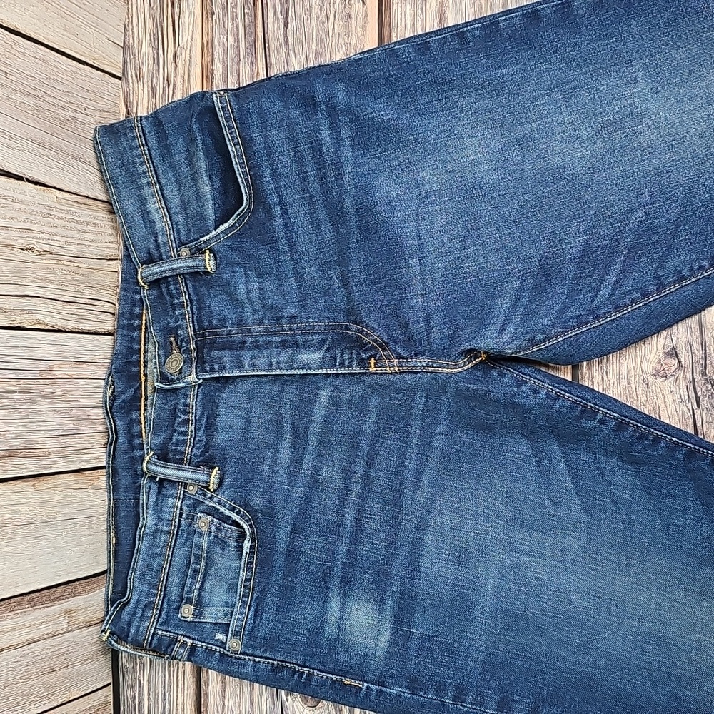 MEN'S LEVI'S 504 REGULAR STRAIGHT FIT DENIM BLUE JEANS - Picture 2 of 15